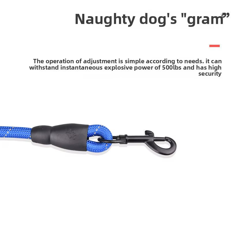 Reflective Pet Leash, Explosion-Proof, Webbing, Dog Leash, Anti-Lost Dog Leash
