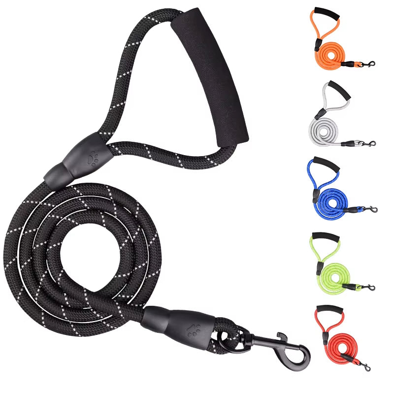 Reflective Pet Leash, Explosion-Proof, Webbing, Dog Leash, Anti-Lost Dog Leash